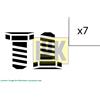 LuK Kit viti volano 411 0250 10 LuK per MITSUBISHI FIAT