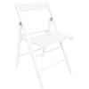 LIBEROSHOPPING Sedia pieghevole in legno colorata BIANCO 1 PEZZO