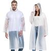Vspek 2 Pezzi Impermeabile Poncho Mantelle Poncho Antipioggia Impermeabile Riutilizzabili Mantella Antipioggia Eva Poncho Impermeabile con Cappuccio e Maniche per Uomini e Donne Adulti