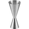 Zhcwldmi Jigger - Misurino da cocktail da 30/60 ml, in acciaio inox 304, con scala graduata, in metallo lucidato, per bar, hobbisti e casa