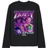 KPop Demon Hunters K-Pop Demon Hunters Huntrix Huntr/X Zoey Bootleg Long Sleeve T Shirt Unisex-Adulto