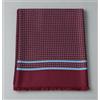 Amirante Antica Sartoria Napoletana Sciarpa uomo in pura lana e seta bordeaux con fantasia geometrica