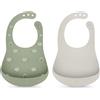 Suavinex Bavaglino Pappa Bipack in Silicone - Verde Lago