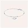 Stroili Bracciale Quadrifoglio Acciaio Cubic Zirconia 16.5+3cm