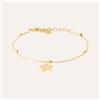 Stroili Bracciale Stella Acciaio Dorato Cubic Zirconia 16.5+3cm