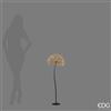 EDG Enzo De Gasperi Decoro Tarassaco Rich Nero 240 MicroLED H90 Ø20 cm IP44 - Decorazione Natalizia Luminosa