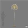 EDG Enzo De Gasperi Decoro Natalizio Tarassaco Rich Gold 1200 LED H240 Ø60 cm IP44 - Decorazione Luminosa