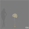 EDG Enzo De Gasperi Decoro Tarassaco Gold 384 MicroLED H120 Ø30 cm IP44 - Decorazione Luminosa Natalizia