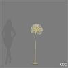 EDG Enzo De Gasperi Decoro Tarassaco Rich 576 LED H150 cm Oro - Decorazione Natalizia Luminosa