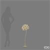 EDG Enzo De Gasperi Tarassaco Rich Luminoso Gold 240 MicroLED H90 Ø20 cm IP44 - Decorazione Natalizia