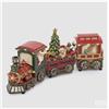 EDG Enzo De Gasperi Treno Babbo Natale con Musica e LED H15x37 cm - Decorazione Natalizia Luminosa