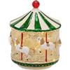 EDG Enzo De Gasperi Giostra Twist LED Vetro Bianco Verde H17 D15 - Natale