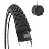 ECOVELO COPERTONE 26 X 2.10 (54-559) + CAMERA PNEUMATICO NERO TASSELLATO IN GOMMA DA MOUNTAIN BIKE 26"