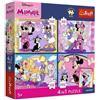 Trefl - Puzzle 4 in 1: Disney, momenti magici - 4 x 88 pezzi - Poster da collezione, set di quattro puzzle per bambini dai 5 anni in su