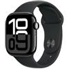 APPLE WATCH SERIES 10 GPS + CELLULAR 4G 42MM CASSA IN ALLUMINIO JET BLACK CINTUR