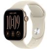 APPLE WATCH SERIES 12 2026 GPS CASSA 42MM IN ALLUMINIO ORO CHIARO CON CINTURINO