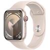APPLE WATCH SERIES 9 GPS + CELLULAR 45MM ALUMINIUM CASE STARLIGHT CON CINTURINO