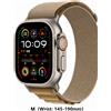 Apple Watch Ultra 2 49mm GPS Cellular Natural Titanium Tan Alpine Loop Taglia M