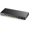 Zyxel GS1100-10HP v2 Non gestito Gigabit Ethernet (10/100/1000) Supporto Power o