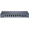 HIKVISION SWITCH L2, SMART MANAGED, 8 GIGABIT RJ45 POE PORTS, 2 GIGABIT RJ45 POR