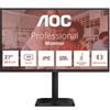 AOC MONITOR 27 LED IPS FHD 16:9 4MS 300 CDM 120HZ, PIVOT, VGA/DP/HDMI, MULTIMEDI