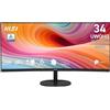 MSI MONITOR CURVO 34 LED VA UWQHD 21:9 1500R 120HZ 1MS,