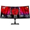 MONITOR 34" GAMING G34WQI 2026 LED QUAD HD 3440X1440 CURVO
