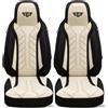 BREMER SITZBEZÜGE Coprisedili per Renault Master, modelli prodotti a partire dal 2010 - Coprisedili per sedile del conducente e del passeggero, colore nero/beige