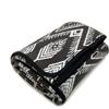 ACUSHLA Coperta in Lana ACUSHLA, 160x220 cm, ideale per l'esterno, motivo a quadri bianco e nero - dimensioni 160 x 220 cm