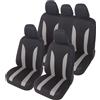 Auto Accessori Lupex - Coprisedili universali LS09 | Colore: grigio | Set per i sedili anteriori