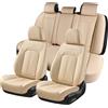 Coverado Coprisedili Coverado, set completo di rivestimenti per auto, rivestimento beige, sedili anteriori