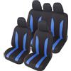 Auto Accessori Lupex - Coprisedili universali LS09 | Colore: blu | Set per i sedili anteriori