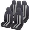 Auto Accessori Lupex - Coprisedili universali LS07 | Colore: grigio | Set per i sedili anteriori