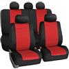 FH GROUP FB083RED115: Set completo di rivestimenti per sedili (in neoprene, impermeabile, compatibile con airbag)