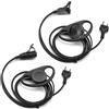 NEWASHAN 2 auricolari a forma di "D" compatibili con le radio Midland X-talker T31A, T51, T61, T71, T75