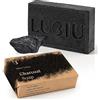 lubiu Sapone Solido al Carbone Attivo - 100g Sapone Nero come Viso Pelle Grassa e Acne - Black Soap - Saponette Naturali