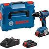 Bosch Professional 18V System Trapano-avvitatore a batteria GSB 18V-65 (motore brushless, lunghezza della testa 175, incl. 2 batterie ProCORE18V 4.0Ah, L-BOXX)