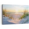 ARTTOR Quadri Moderni su Tela 120x80 cm Stampe da Parete Paesaggi Marino - 3989 | Duna Spiaggia Mare Quadro Decorativo Grande XXL 1 pezzo Soggiorno Camera da Letto Arte da Parete Decorazione da Parete ARTTOR
