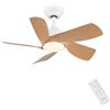 CJOY Ventilatore da Soffitto con Luce e Telecomando 76cm | Ventilatore da Soffitto Silenzioso, 6 Velocità, 5 Pale Reversibili DC, Memoria 3 CCT Dimmerabile, Timer, Modalità Sleep