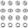 UNICRAFTALE 100 perline distanziali in acciaio inossidabile sciolto piccolo foro per braccialetti collana fabbricazione di gioielli foro 2,5 mm