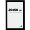 Yd. Cornice 30x50 cm Nero Lucente - Cornice in MDF Mura | Your Decoration, Vetro acrilico antiriflesso, Montaggio a parete, Adatta per foto, poster o puzzle, Made in Holland