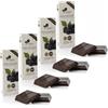 ANTICO CAFFE' NOVECENTO Ciokarrua | Cioccolato Modica IGP More Selvatiche Senza Glutine | Modica Cioccolato Grezzo | Tavoletta Cioccolato Senza Lattosio | Cioccolata in Tavolette - 4 x 100 Gr