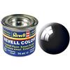 Revell Smalto Color Vernice 14 ml per Modellismo, Colore a scelta 32107 schwarz. glänzend