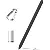 TiMOVO S Pen SOLO per Samsung Galaxy Tab S10 FE/S9 FE Serie con Gomma, Nero | Penna Stilo con 5 Punte di Ricambio, Scrittura Precisa, Rifiuto del Palmo della Mano, Assorbimento Magnetico