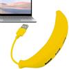Generico Hub USB 2.0 a 4 porte - Splitter dati a forma di banana, divertente adattatore splitter USB 480Mbps, presa multipla Plug & Play per PC portatile | Regalo divertente per il gadget del computer