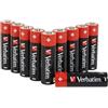 VERBATIM Batterie alcaline AA Premium I 1,5V I Pile stilo AA-LR6 I Pile stilo AA I Pile per lettori MP3, fotocamera, telecomando, rasoio ecc. I Pile alcaline Premium I 10 pezzi