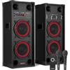 FENTON SPK-208 Pa Active Speakerset 2x8bt Led