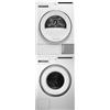 Asko T 208 H W + W 2084 B.W Colonna lavanderia con lavatrice ed asciugatrice, 8 kg, colore bianco, IMPILABILI IN VERTICALE O AFFIANCABILI, colonna bucato