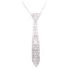 MagiDeal Cristallo Nappe Collana Nozze Strass Cravatta Gioielli Da Sposa Prom