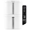 Ninja Double Stack XL, Friggitrice ad Aria Verticale, 9,5L, Bianco | Doppia Zona, 4 Livelli, 2 Scomparti, 2 Griglie, 6 Funzioni, 8 Porzioni, Parti Lavabili in Lavastoviglie - SL400EUWH